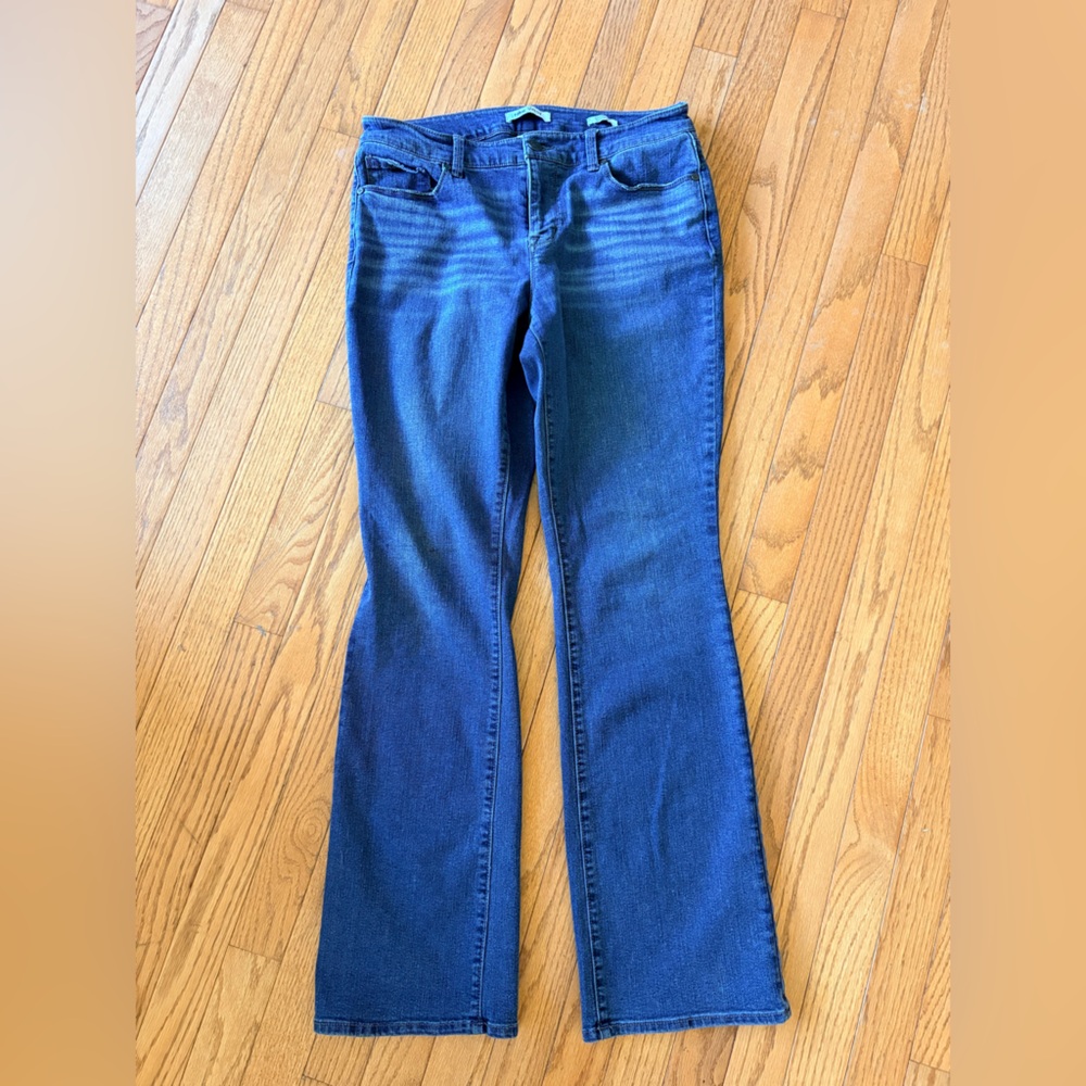 Nine West Gramercy Mini Boot Classic Blue Women's Jeans Sz 8